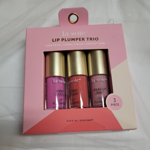 La Soie Lip Plumper Trio New Set of Three 12 oz 3.5 ml ea - Picture 1 of 6
